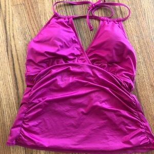 Liz Claiborne dark  pink /purple Tankini top size 16W not used but washe…